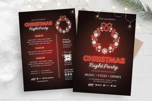 Christmas Party Flyer Template