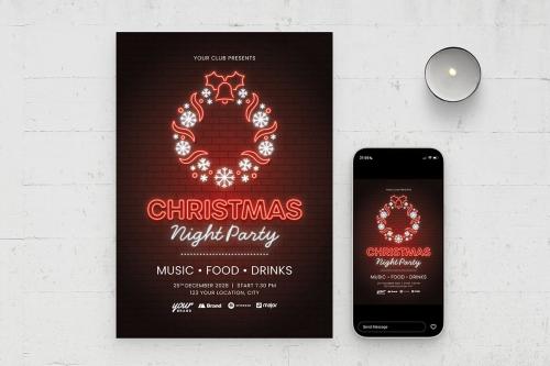 Christmas Party Flyer Template