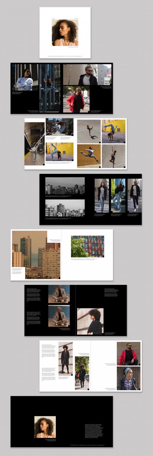 Square Portfolio Presentation Brochure Layout - 250487297