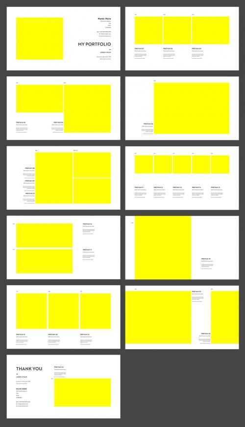 Personal Portfolio Presentation Layout - 250674178