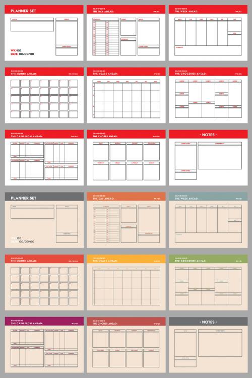 Planner Layout Set - 251883711