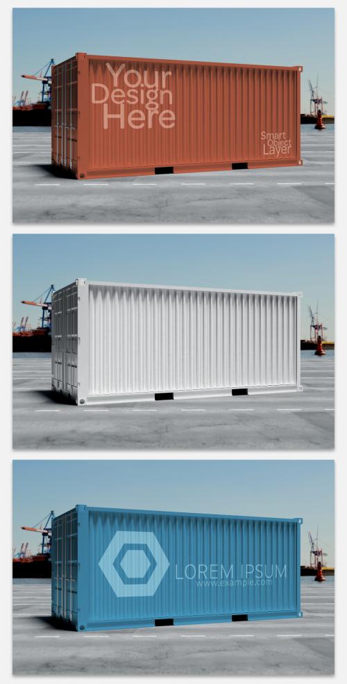 Shipping Container Mockup - 252112190