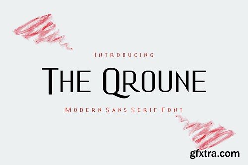 The Qroune - Modern Sans Serif Font P7ECBU4