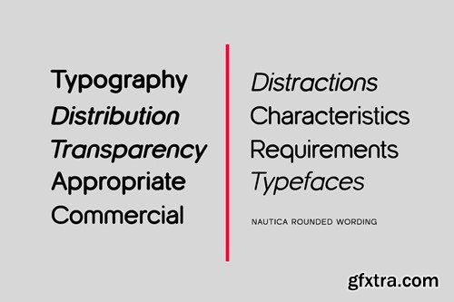 Nautica Rounded Geometric Sans Serif Family Font NXPB7F4