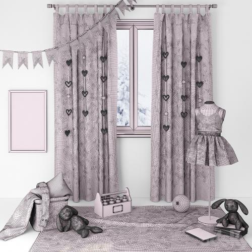 Decorative set for children's room girls