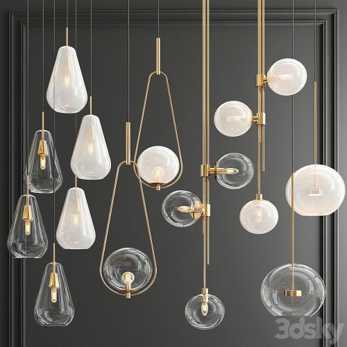 Four Hanging Lights_56 Milk & Clear