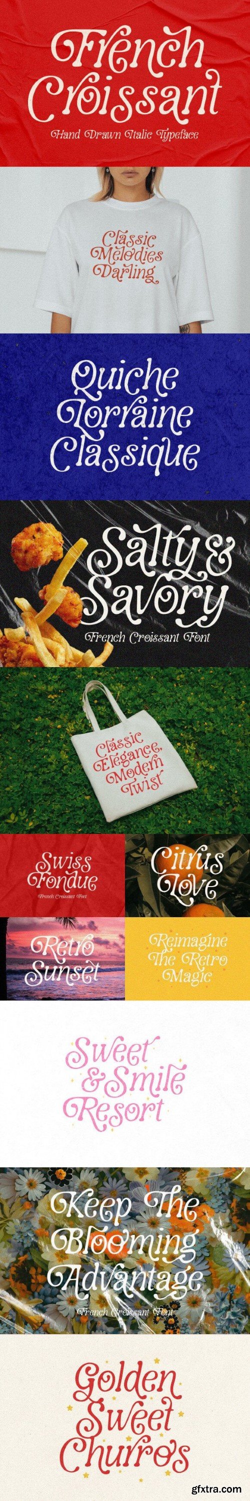 French Croissant Font