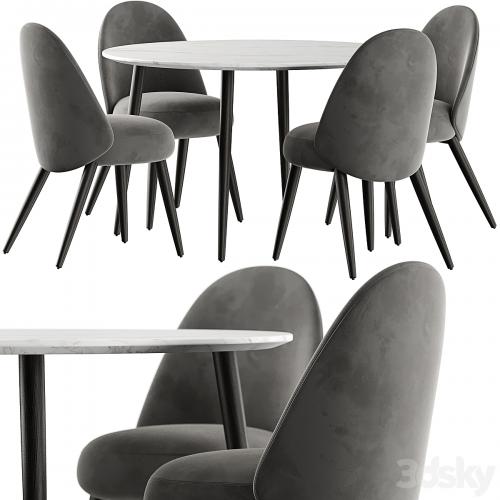 Esstisch Chantilly table and Identites chairs