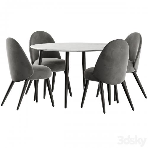 Esstisch Chantilly table and Identites chairs