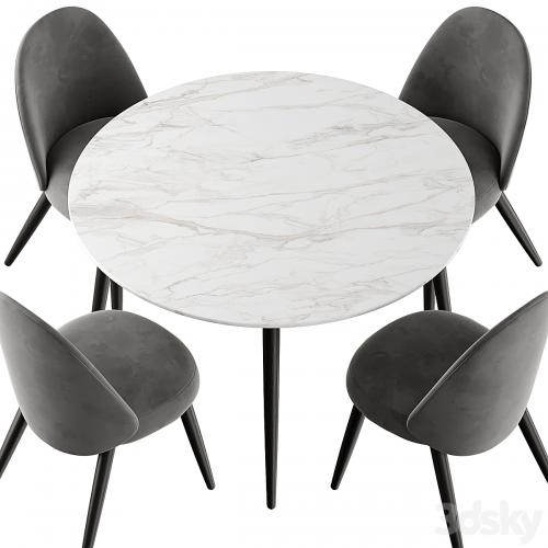 Esstisch Chantilly table and Identites chairs