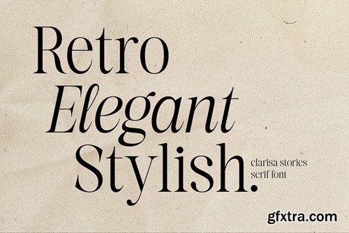 Clarisa Stories Nostalgic Serif Font 2V2FLLF