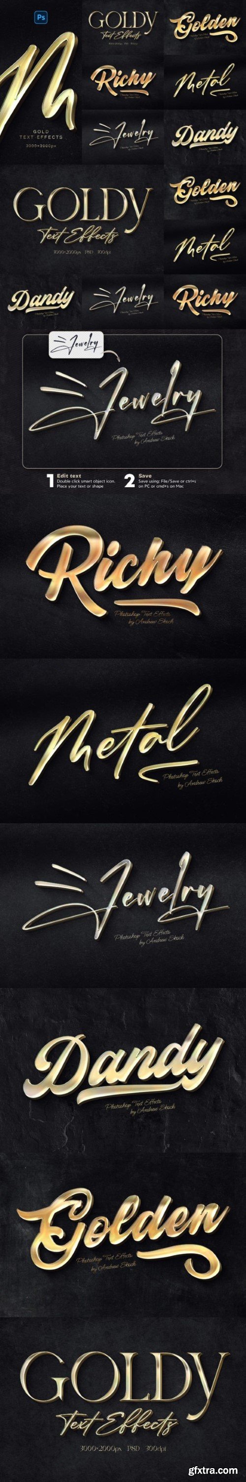 Gold Text Effects