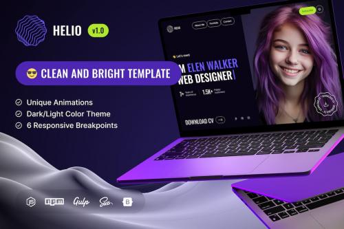 Helio - Coming Soon and Landing Page Template