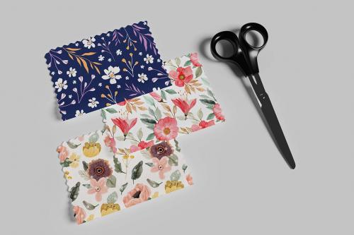 Fabric Swatches Mockup