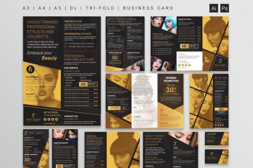 Hair Salon Poster/Flyer/Brochure Templates