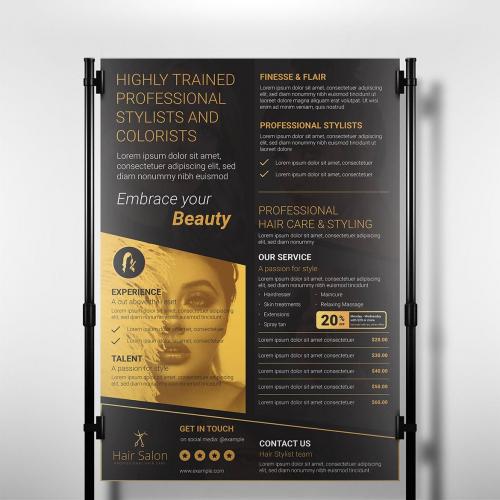 Hair Salon Poster/Flyer/Brochure Templates