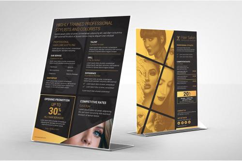 Hair Salon Poster/Flyer/Brochure Templates