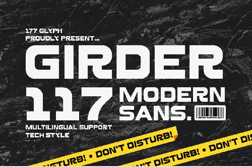 Girder 117 - A Modern Sans Serif Font