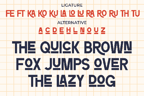 Ralokun - Retro Sans Serif Font