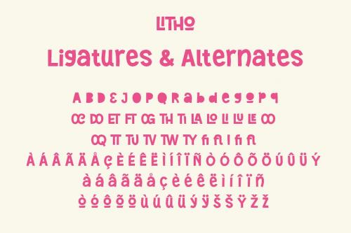 Litho - Fun &amp; Playful Font