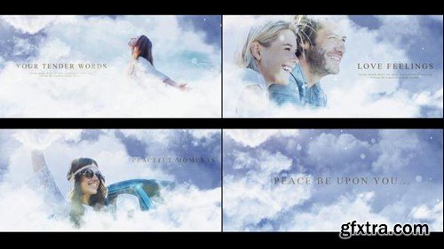 Videohive Heaven Clouds Blue Sky Project 36768465