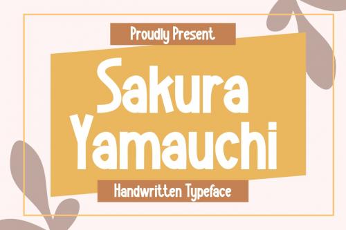 SakuraYamauchi - Handwritten Typeface