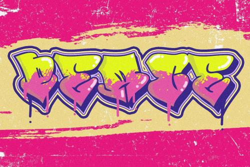 Urban Love - Solid and Outline Graffiti Font