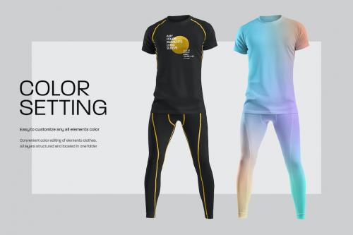 Men's Mockups T-Shirt and Underwear Pants