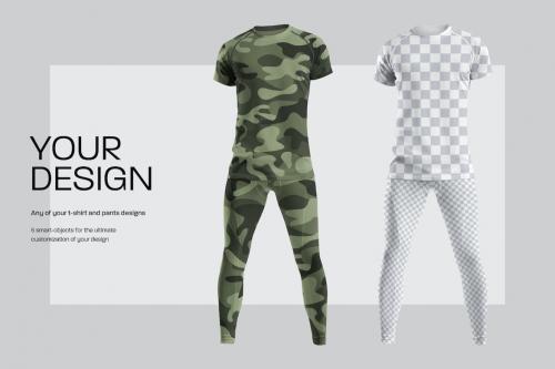 Men's Mockups T-Shirt and Underwear Pants