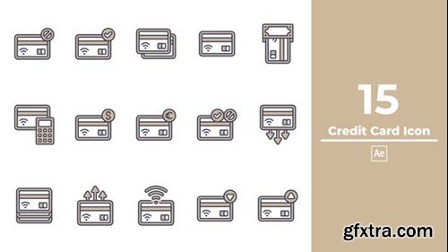 Videohive Credit Card Icon After Effects 49234946