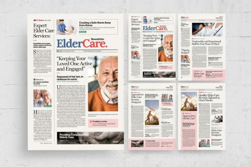 Elder Care Newsletter Template