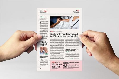 Elder Care Newsletter Template