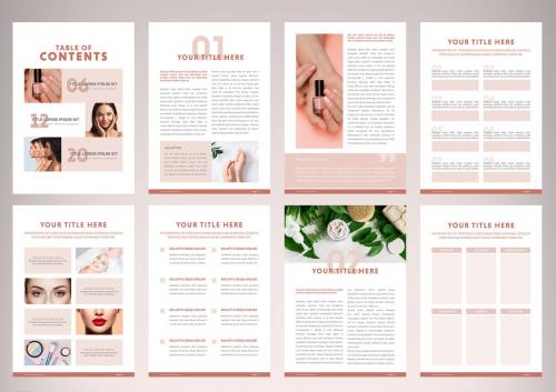 Minimal peach color workbook