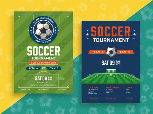 Soccer Tournament Poster Layouts - 255004618