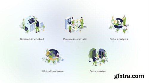 Videohive Global Business - Isometric Illustration 49225455