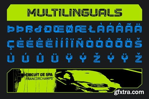 Megawon - Futuristic Modern Sport Font NR94NTB