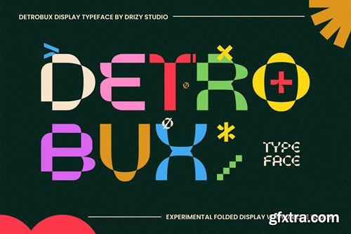 Detrobux - Experimental Folded Font W4AYJDQ