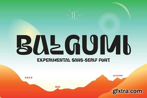 Balgumi - Experimental Sans Serif Font 9P6Y5NG