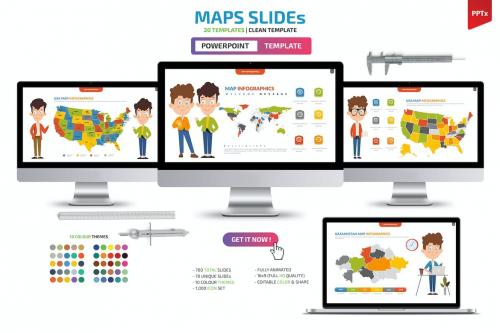 Map Powerpoint Presentation Templates