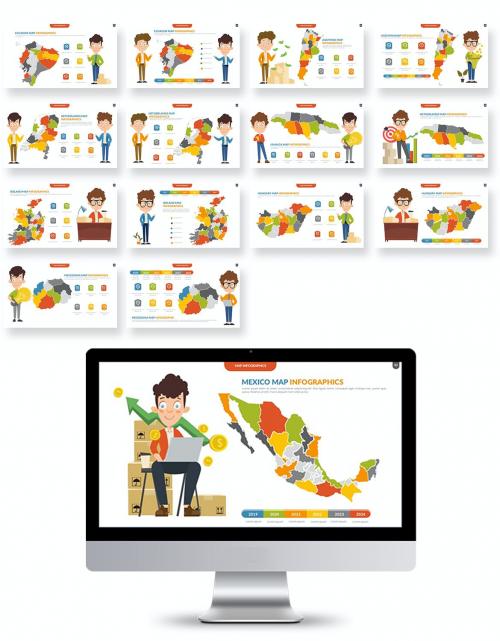 Map Powerpoint Presentation Templates