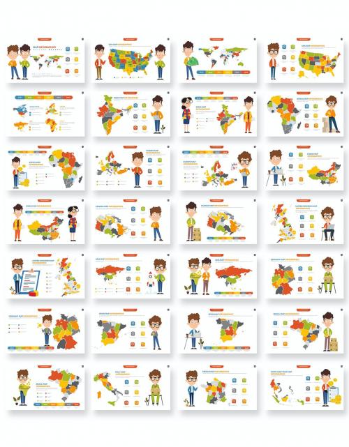 Map Powerpoint Presentation Templates