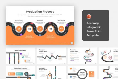 RoadMap Infographic PowerPoint Template