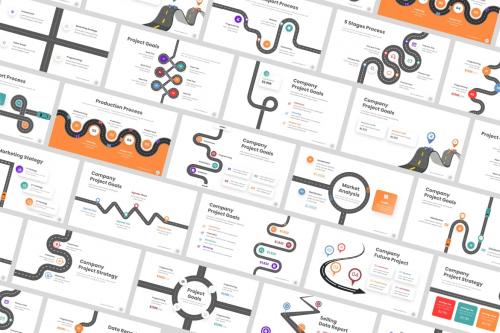 RoadMap Infographic PowerPoint Template