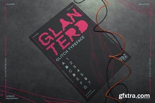 Glanterd - Distort Experimental Glitch Font LMRBCTF