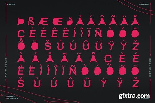 Glanterd - Distort Experimental Glitch Font LMRBCTF