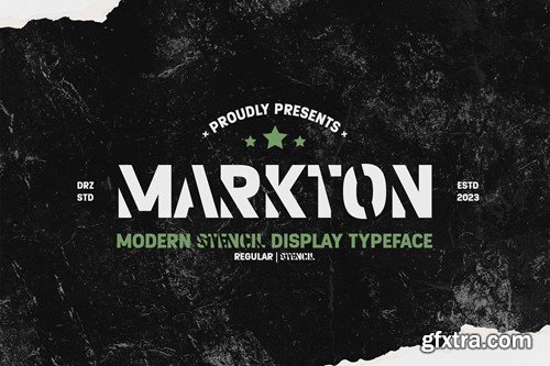 Markton – Modern Stencil Typeface ZDZ8X2C
