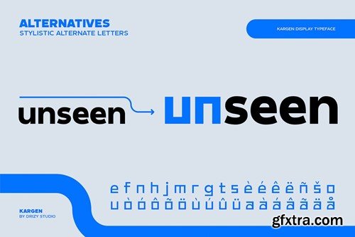 Kargen - Sans Serif Display Typeface H9HPXTY