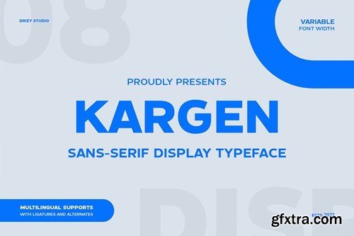 Kargen - Sans Serif Display Typeface H9HPXTY