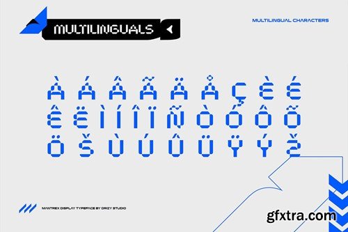 Mantrex - Futuristic Display Typeface WBJ7SFL