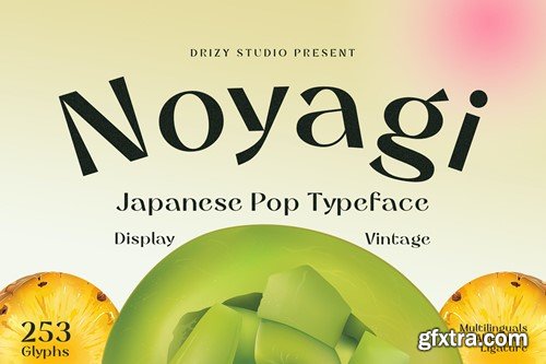 Noyagi - Vintage Japanese Pop Font 48E3HCZ